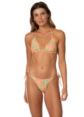 Blooming Stripes Balmy Top - Bright Green