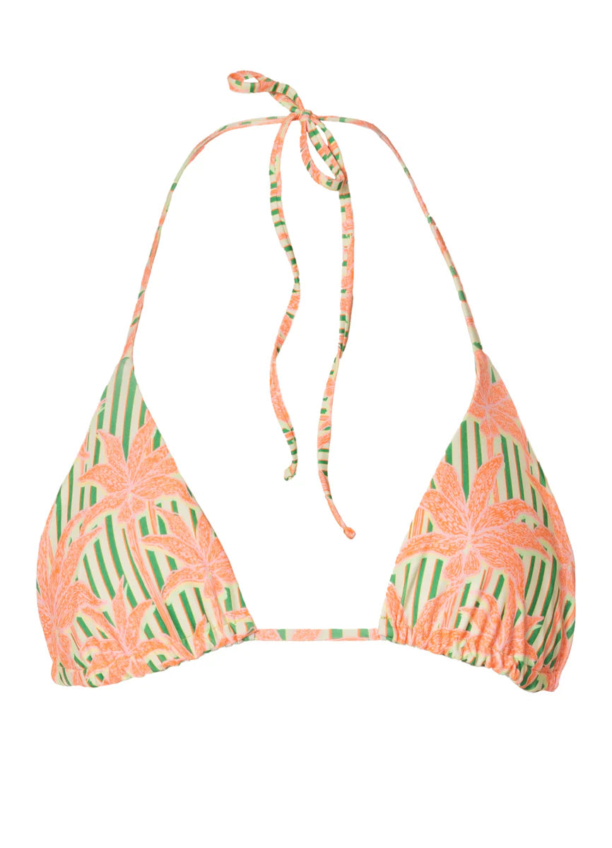 Blooming Stripes Balmy Top - Bright Green