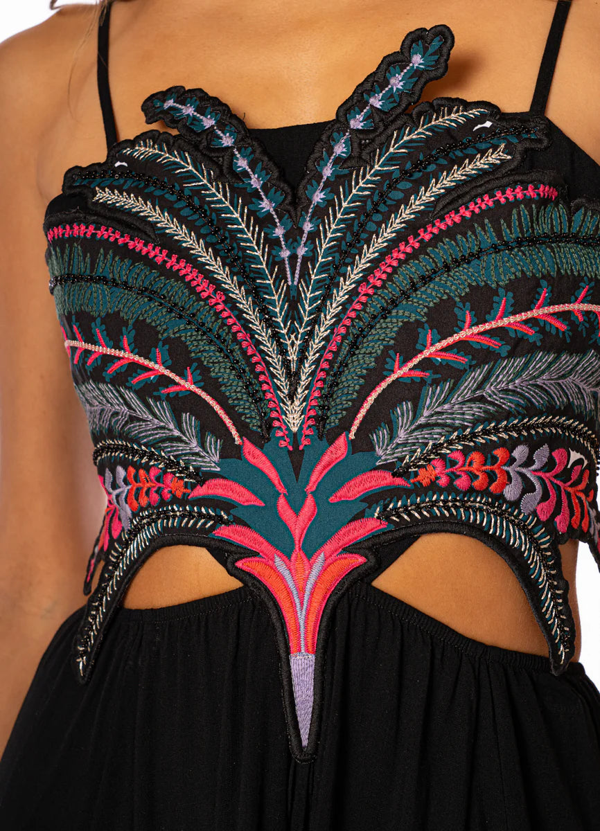 Palm Grove Owen Dress - Black