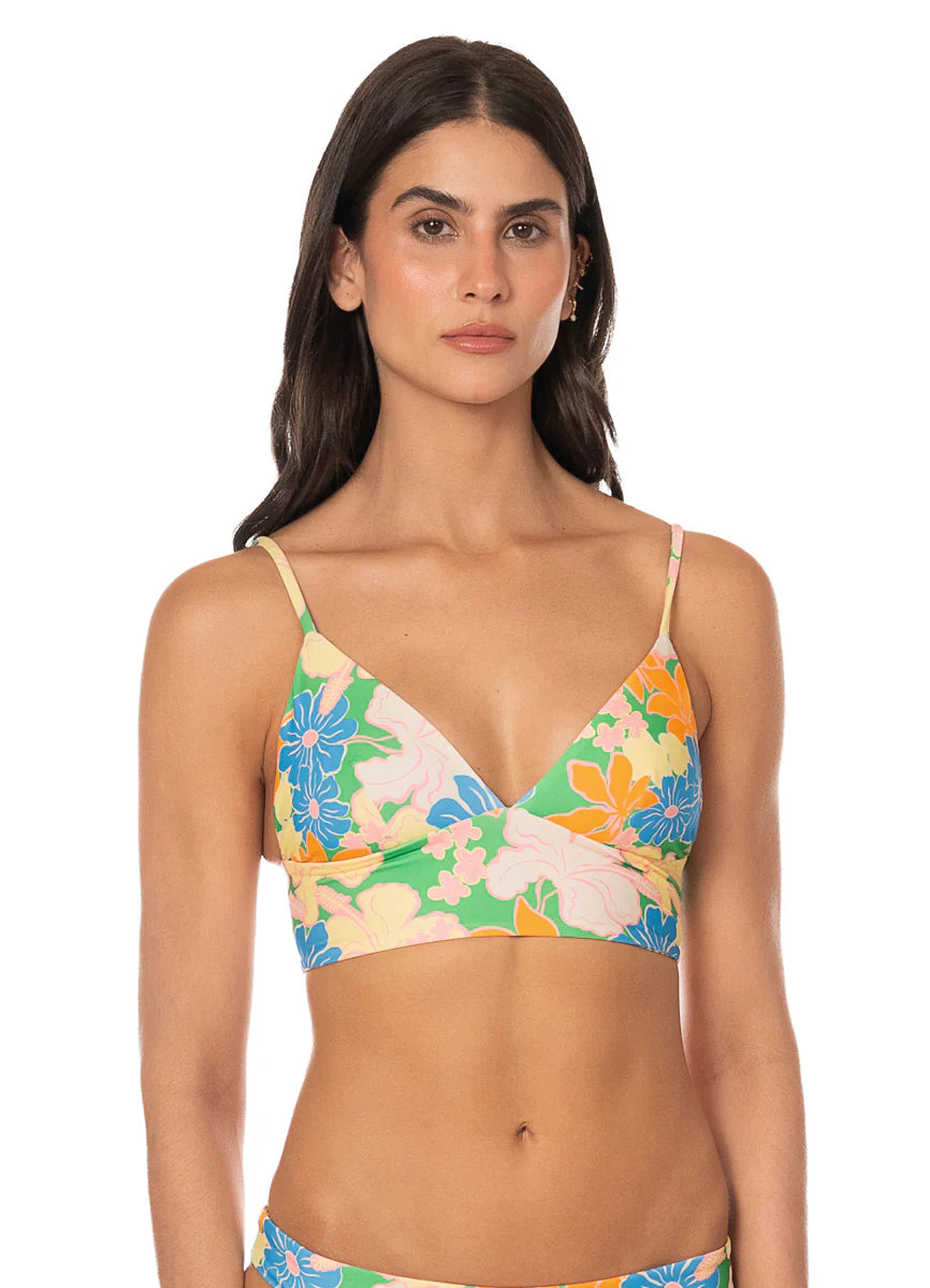 Tropic Lei Mirage Top - Open Green