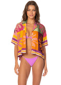 Patch Play Octavia Shirt - Open Purple