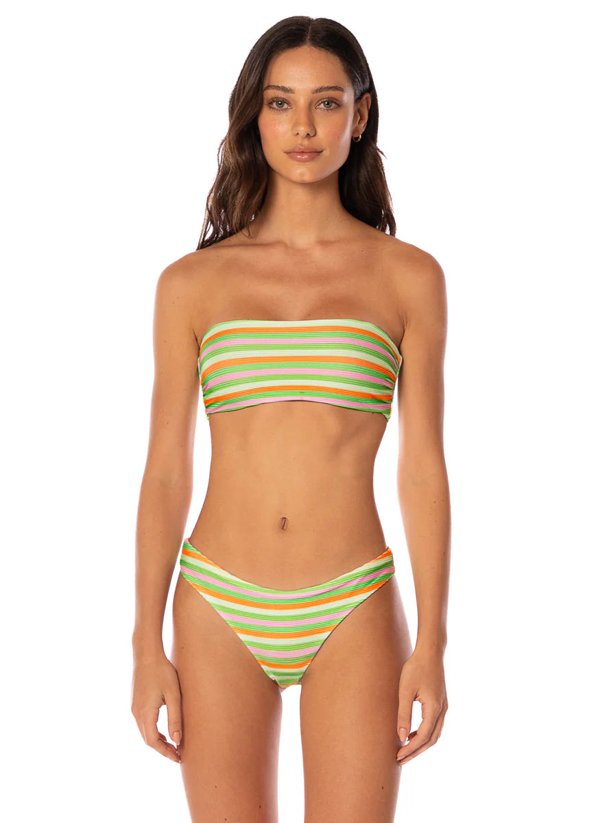 Rainbow Stripe Tiffany Top - Green