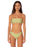 Rainbow Stripe Tiffany Top - Green