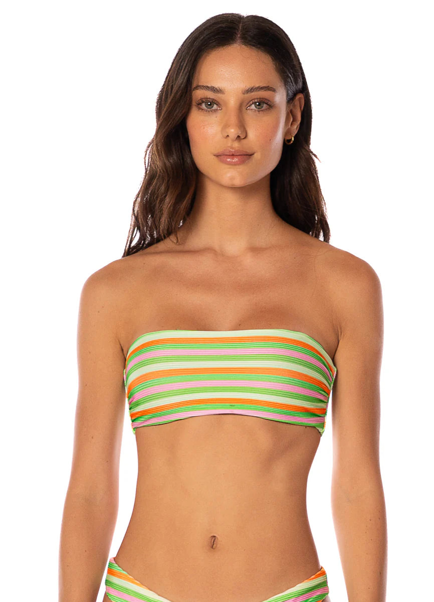 Rainbow Stripe Tiffany Top - Green
