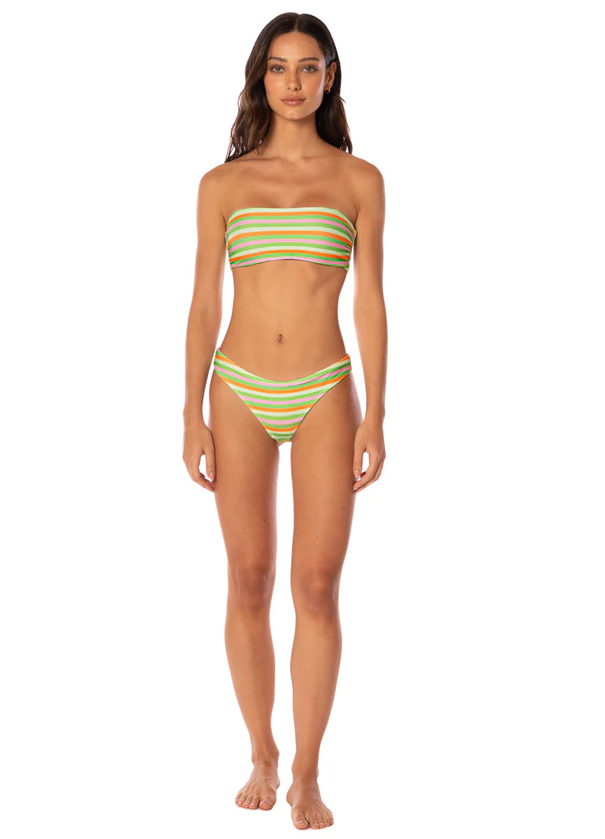 Rainbow Stripe Tiffany Top - Green
