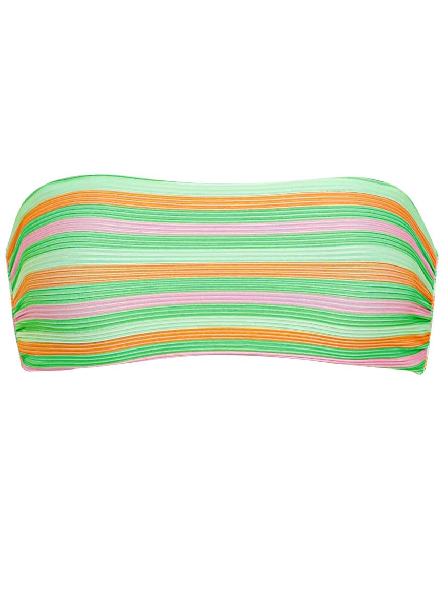 Rainbow Stripe Tiffany Top - Green