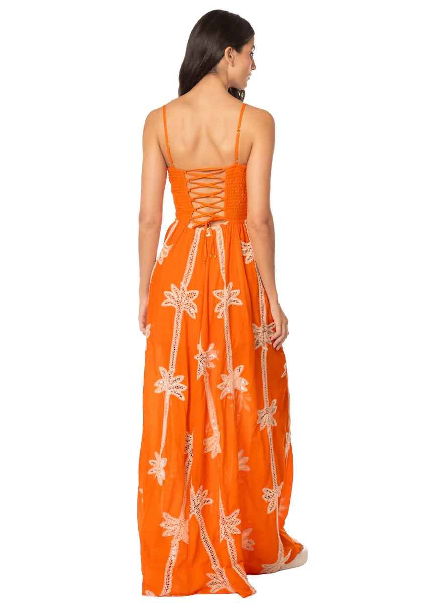 Tangerine Tropics Romina Dress - Orange
