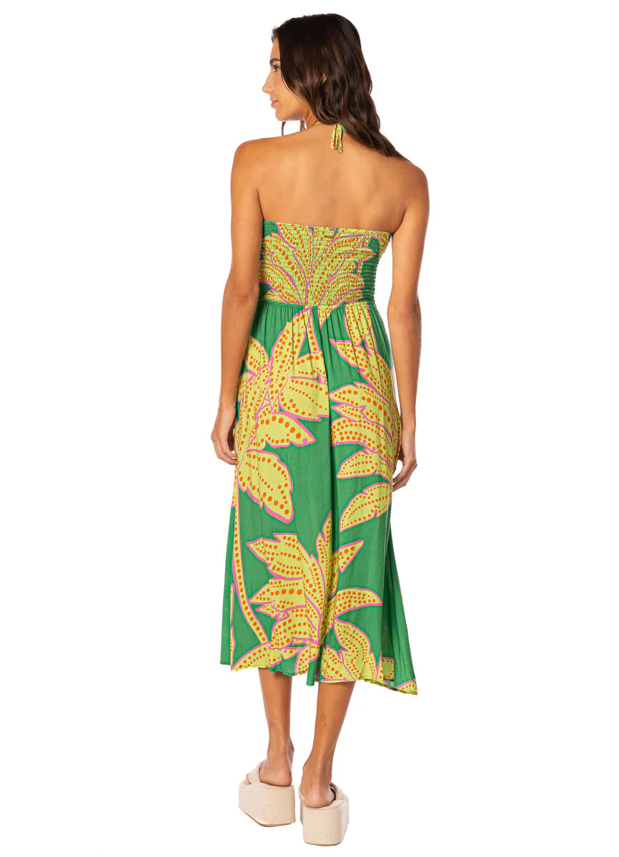 Palm Rush Karhi Dress - Bright Green