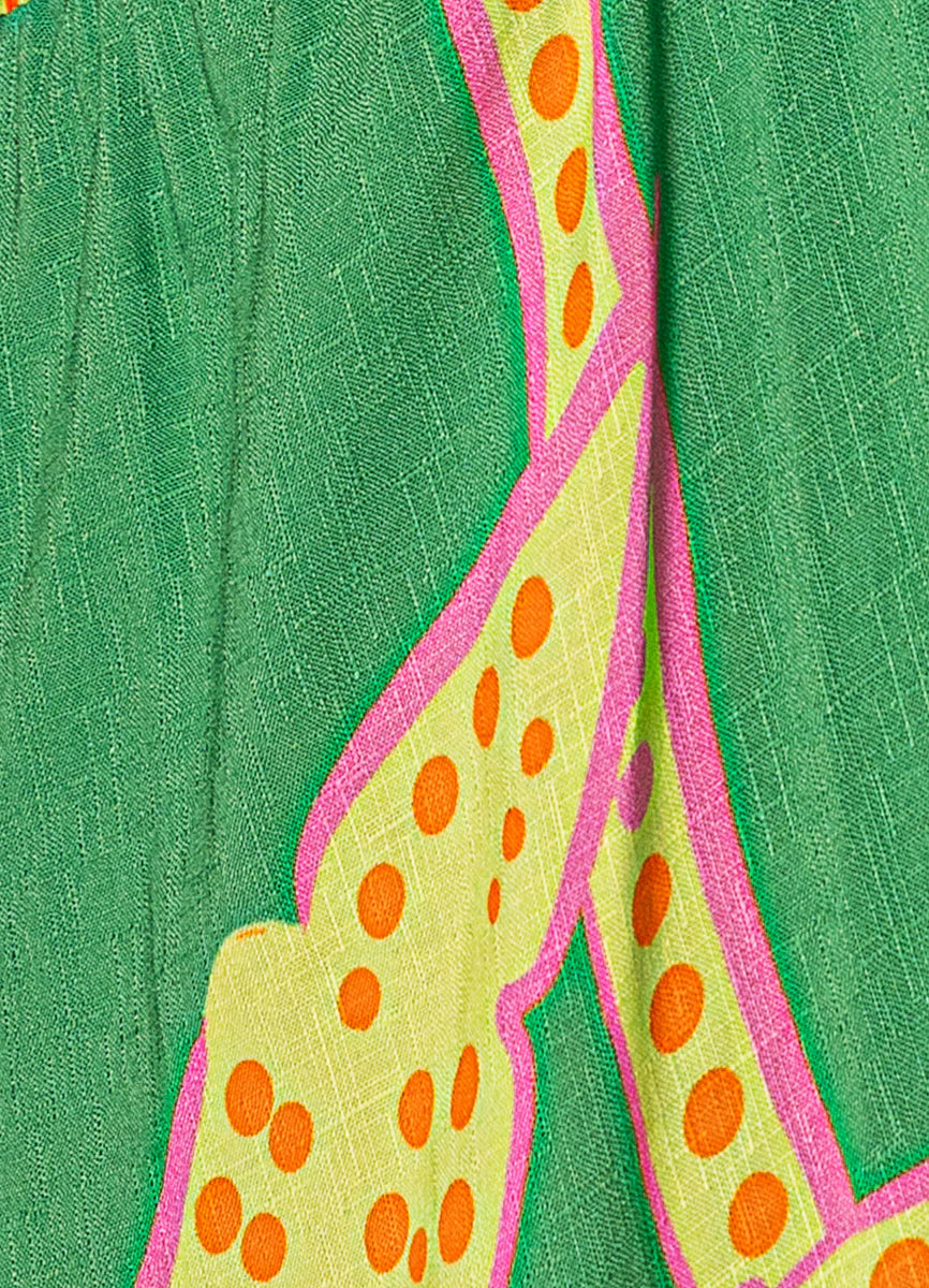 Palm Rush Karhi Dress - Bright Green