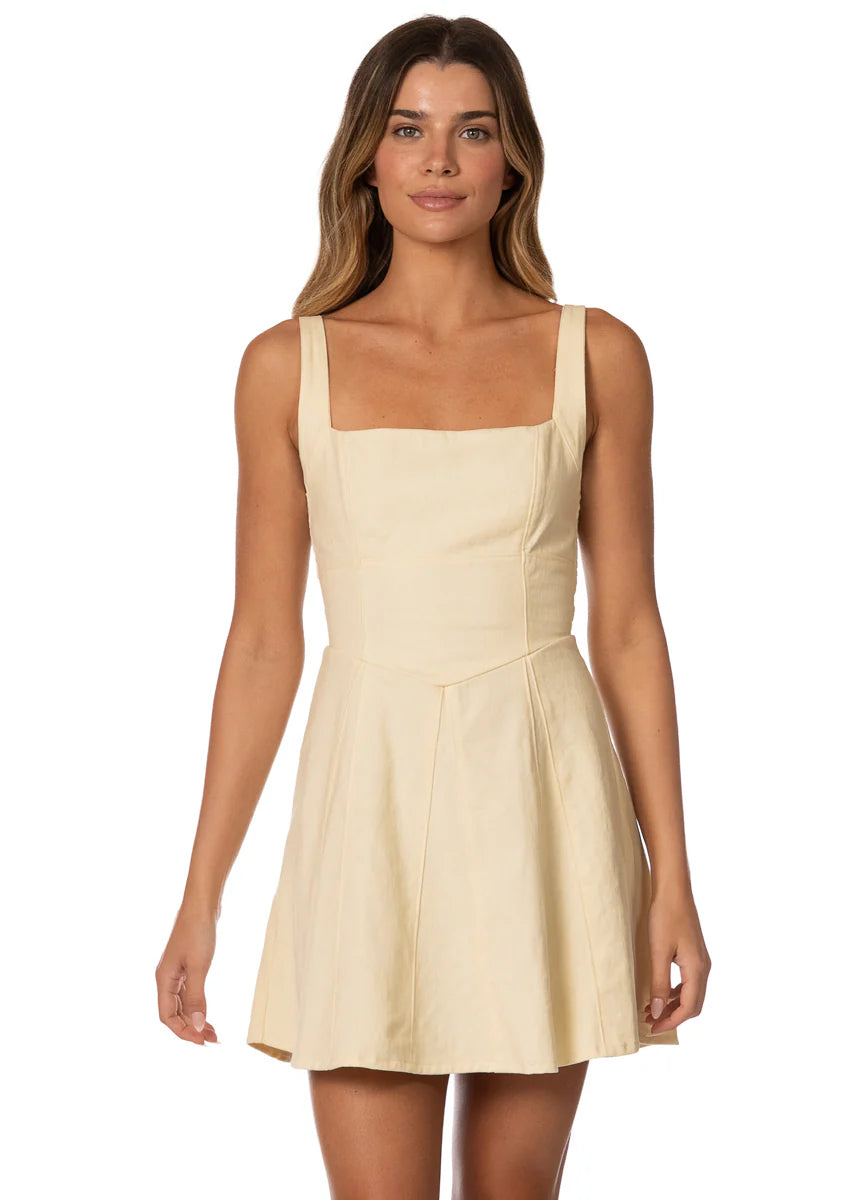 Golden Ray Levi Dress - Lt/Pastel Yellow
