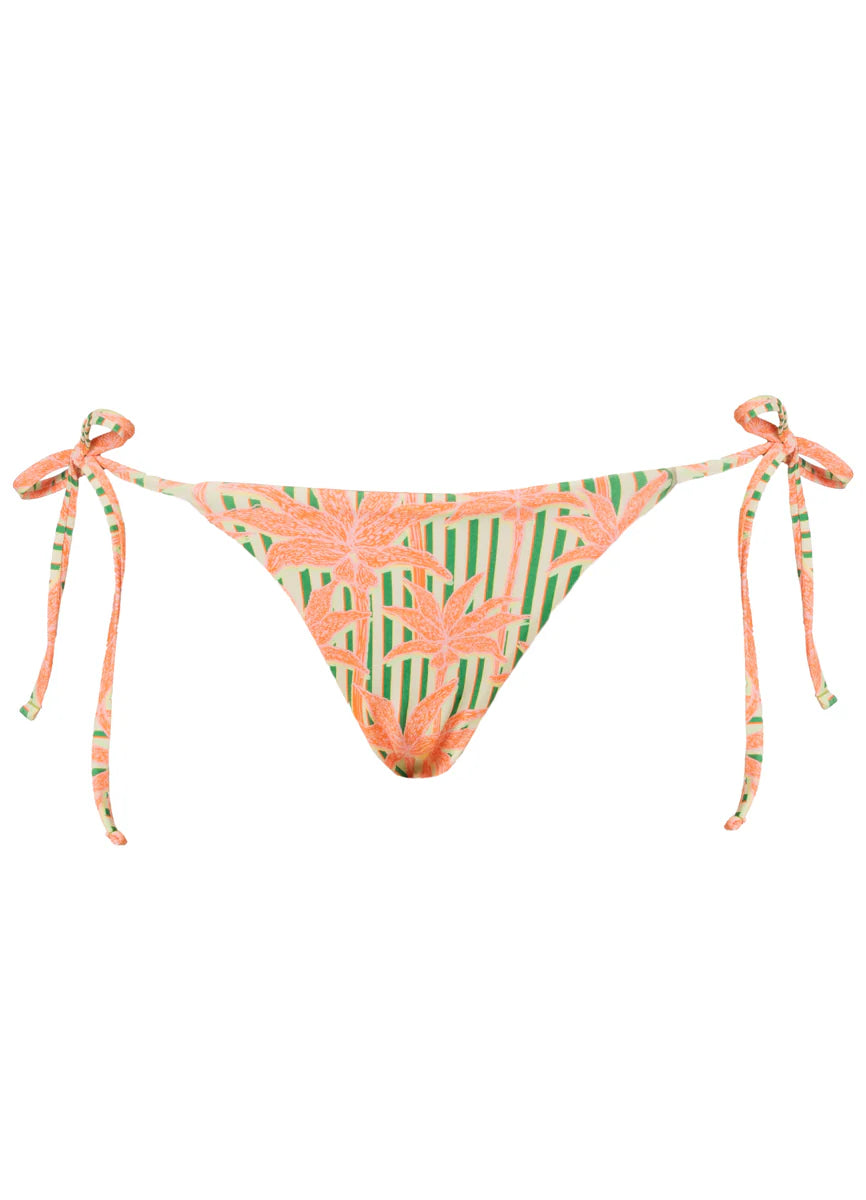 Blooming Stripes Sunning Bottom - Bright Green