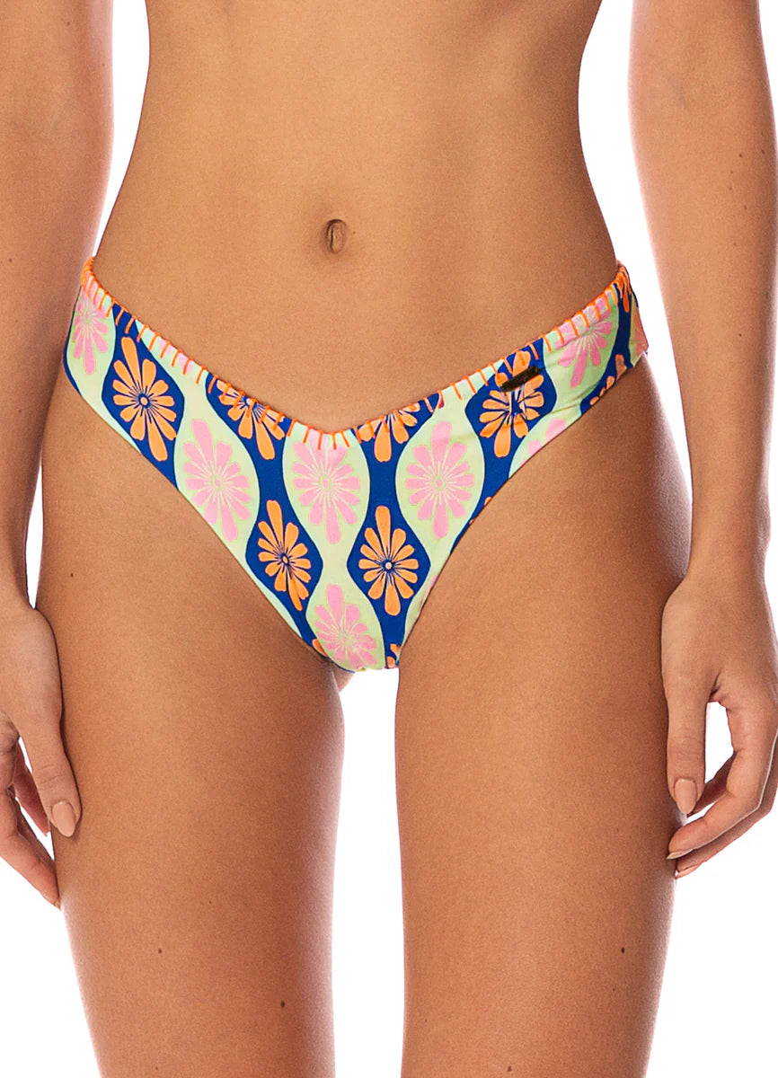 Stamped Blooms Valerya Bottom - Open Pink