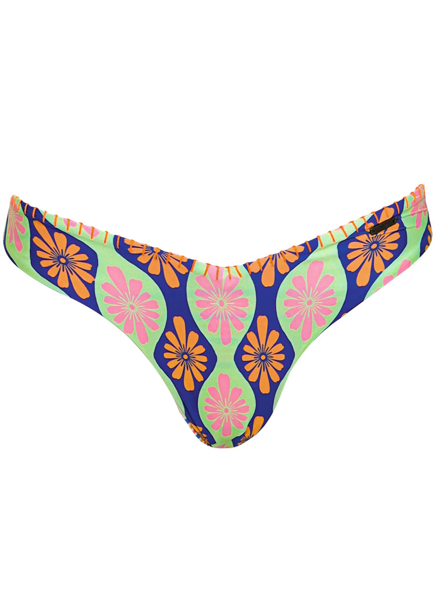Stamped Blooms Valerya Bottom - Open Pink