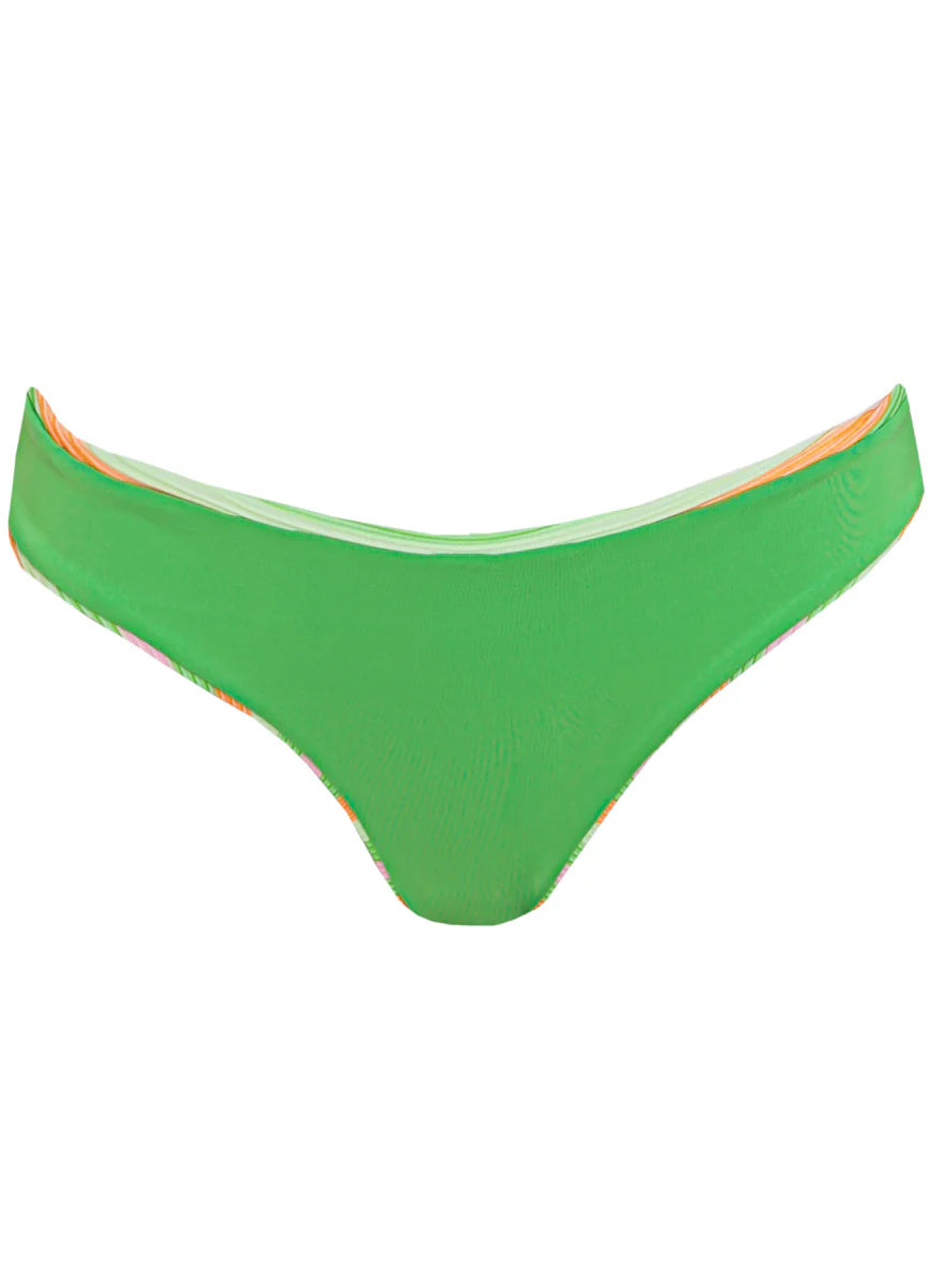 Rainbow Stripe Iconic Bottom - Green