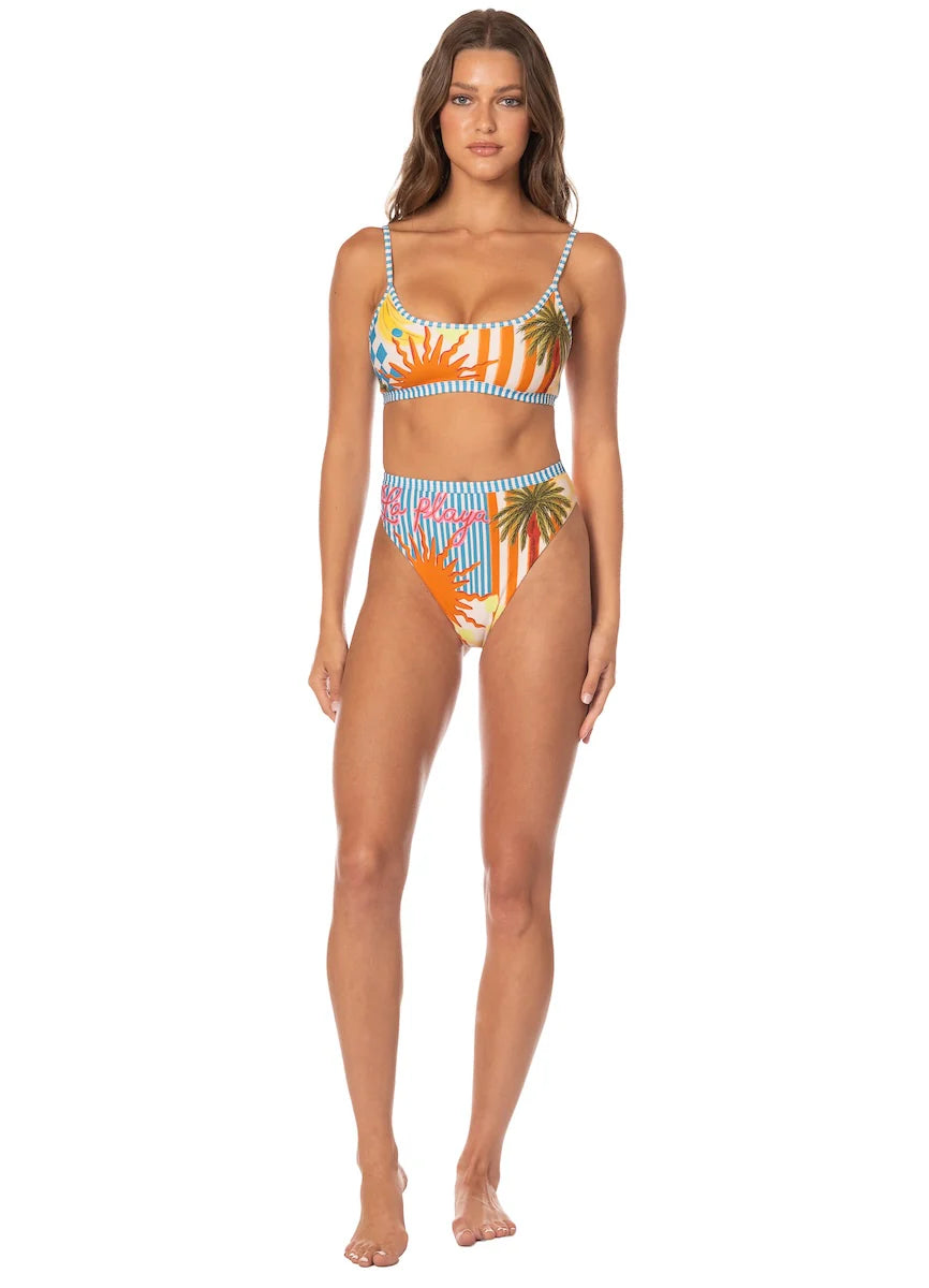Beach Static Lane Top - Open Blue