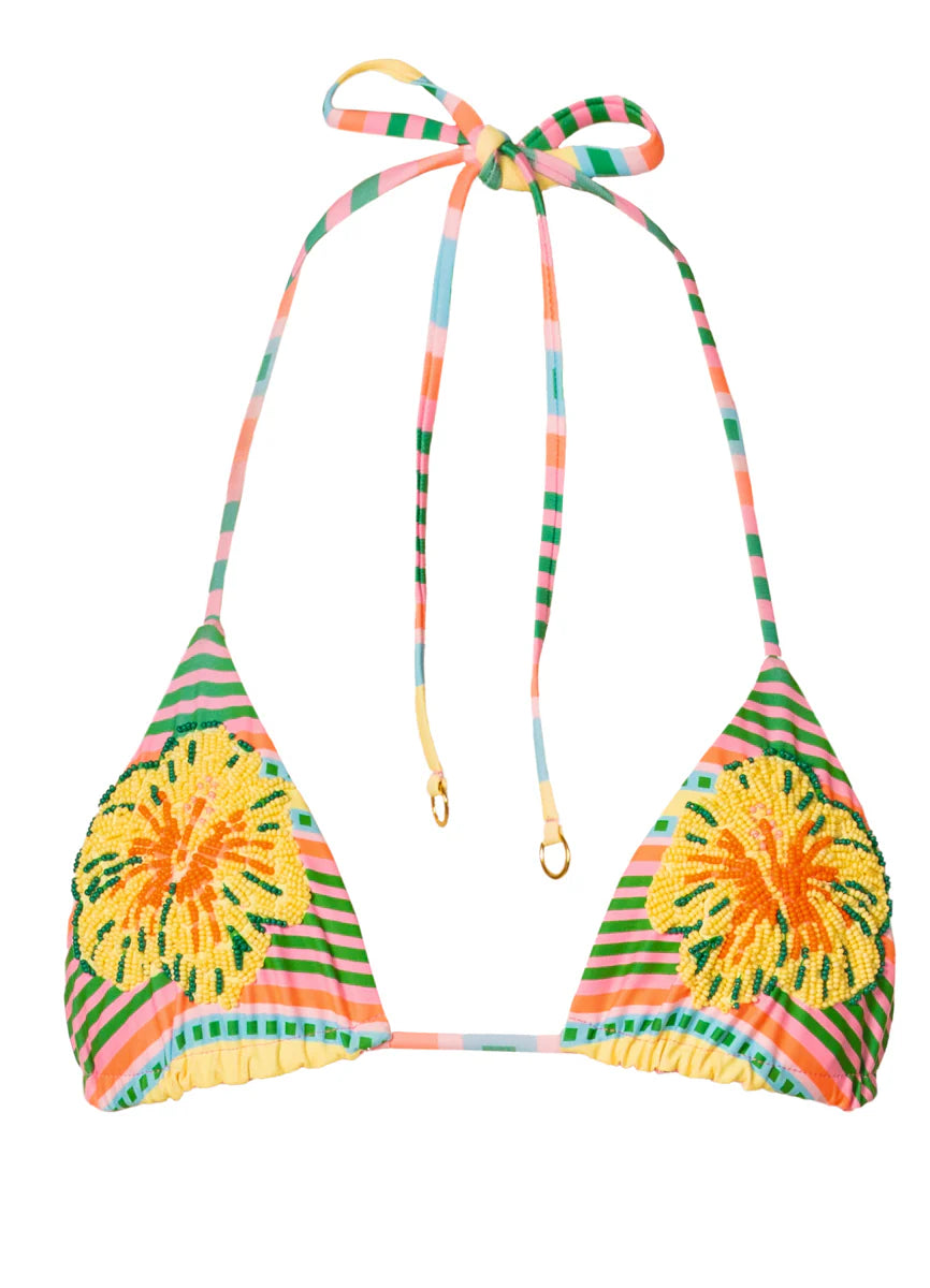 Striped Paradise Zen Top - Lt/Pastel Yellow