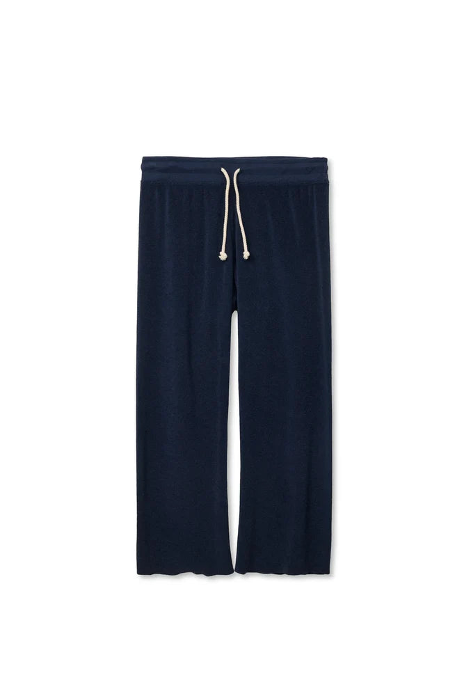 Eliana Loop Terry Draw String Pant - Navy
