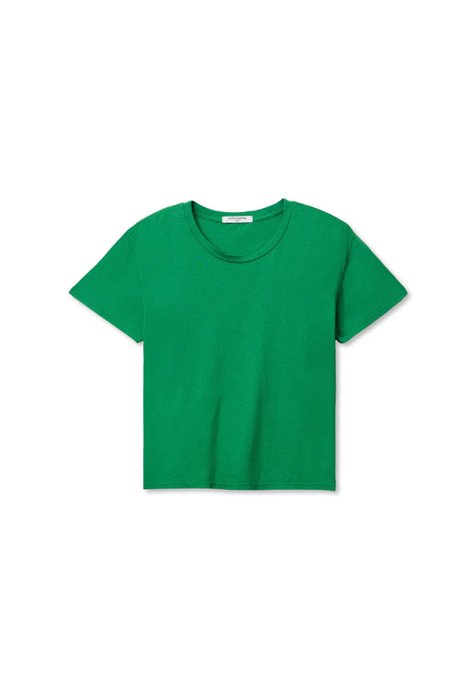 Harley Cotton Boxy Crew Tee - Grass