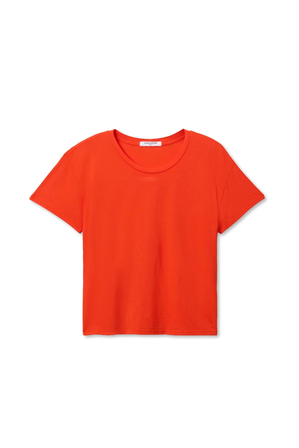 Harley Cotton Boxy Crew Tee - Tomato
