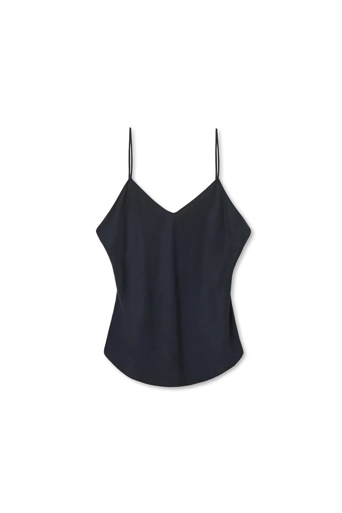 Linda Tencel Bias Cut Cami - Navy