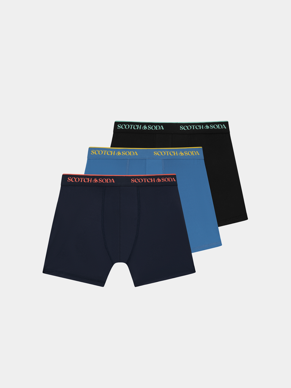 3Pk Boxer Brief - Navy/Lt Blue