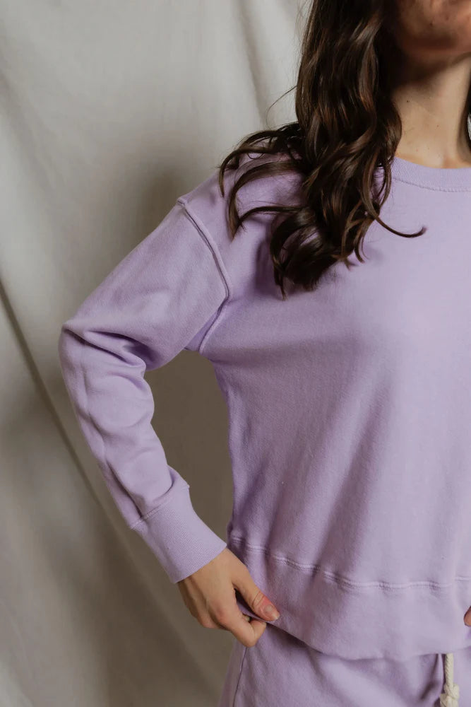 Tyler French Terry Pullover - Ultraviolet