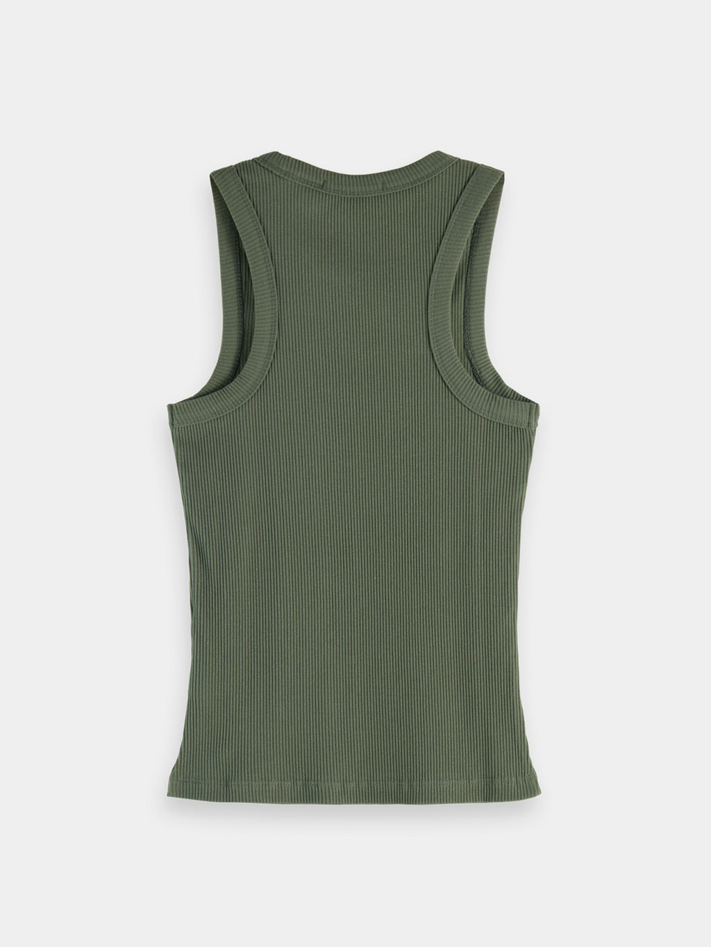 Ribbed racer tank - Thyme