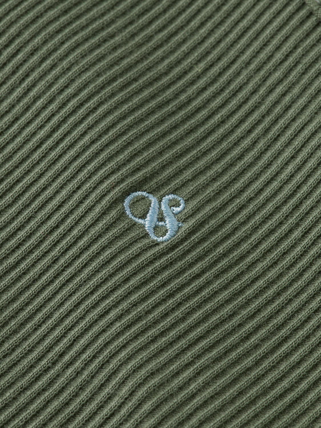 Ribbed racer tank - Thyme