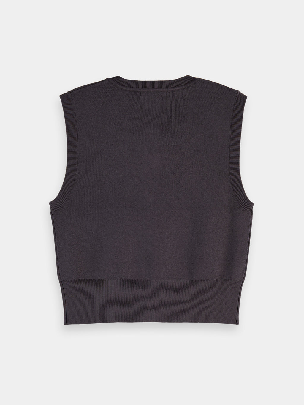 Knitted spencer top - Charcoal Art