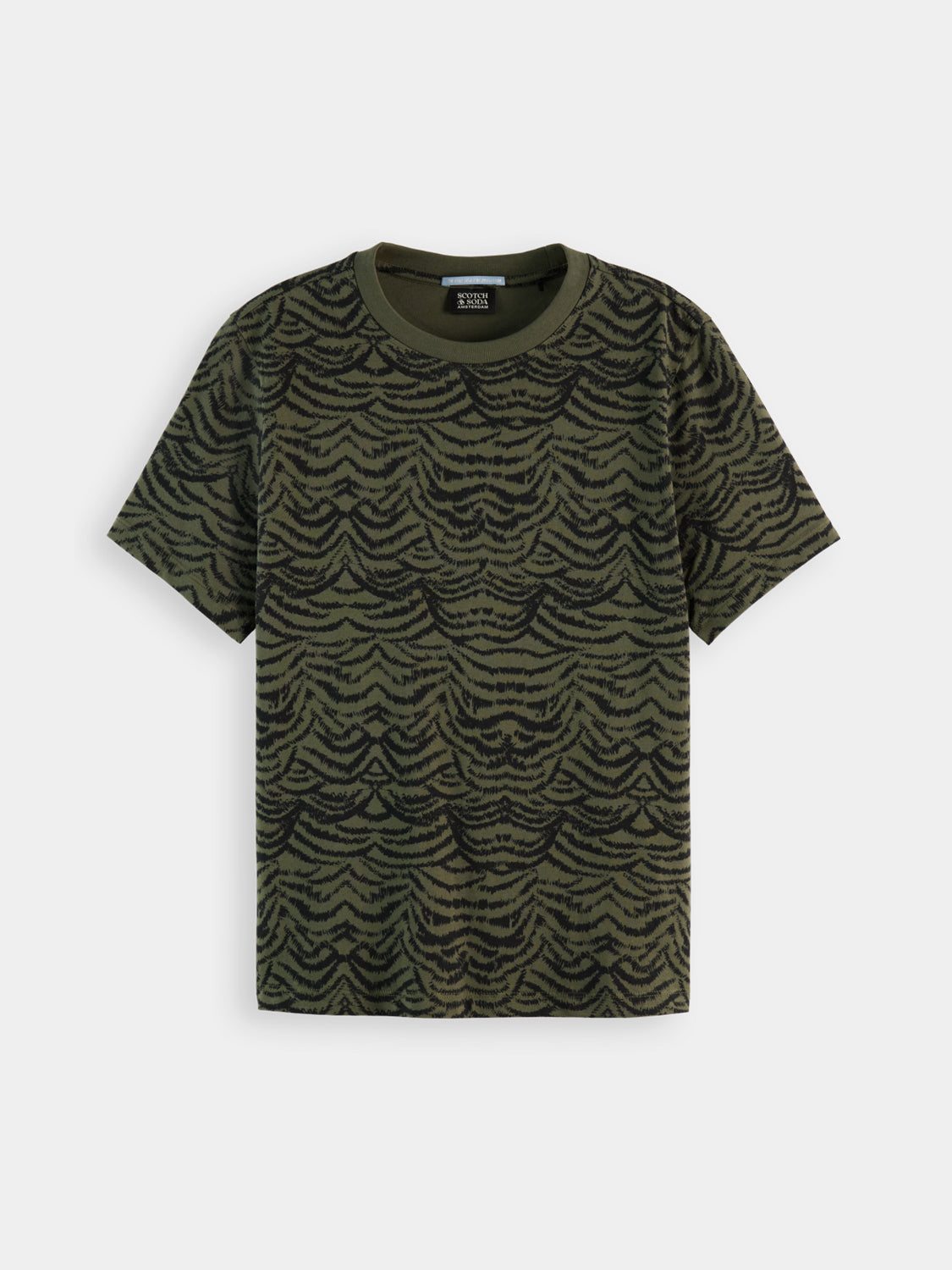 Printed t-shirt - Ikat Feather Thyme