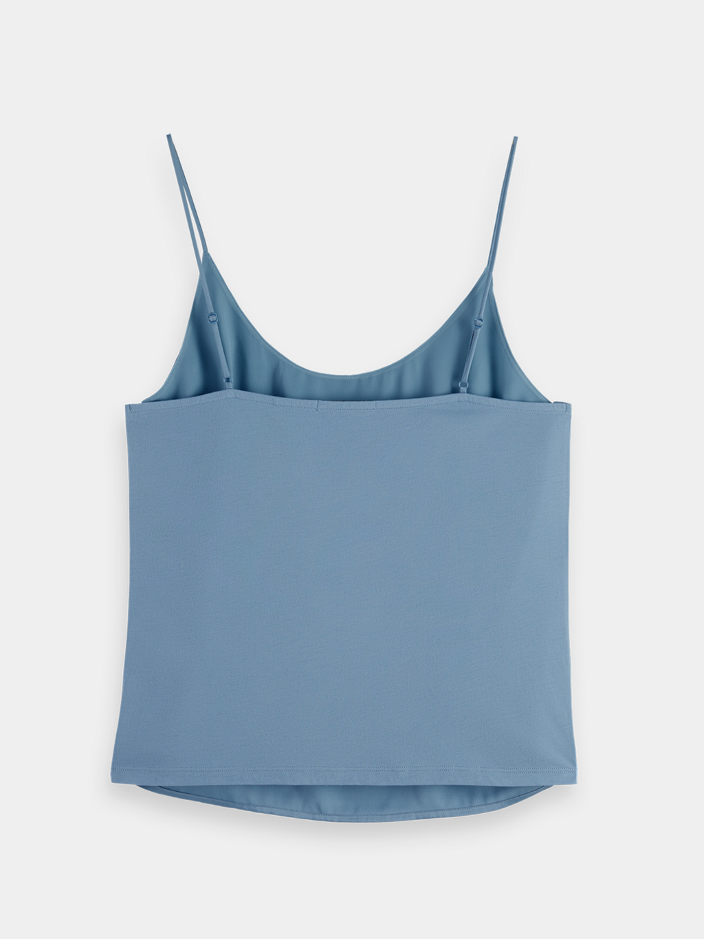 Jersey woven tank - Faded Denim