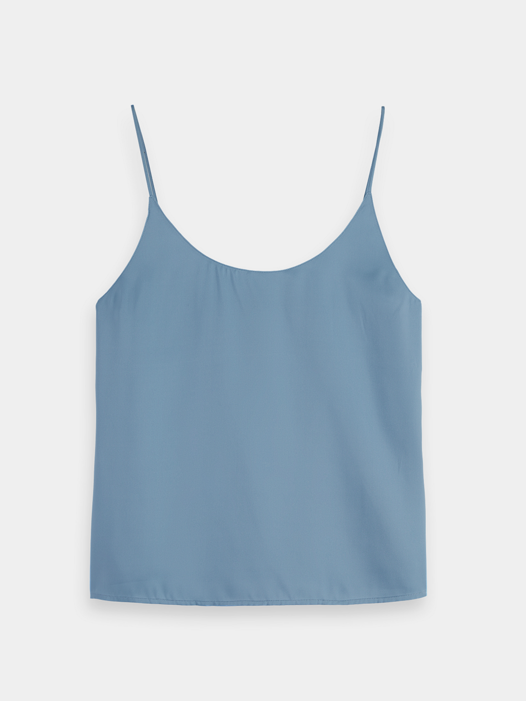 Jersey woven tank - Faded Denim