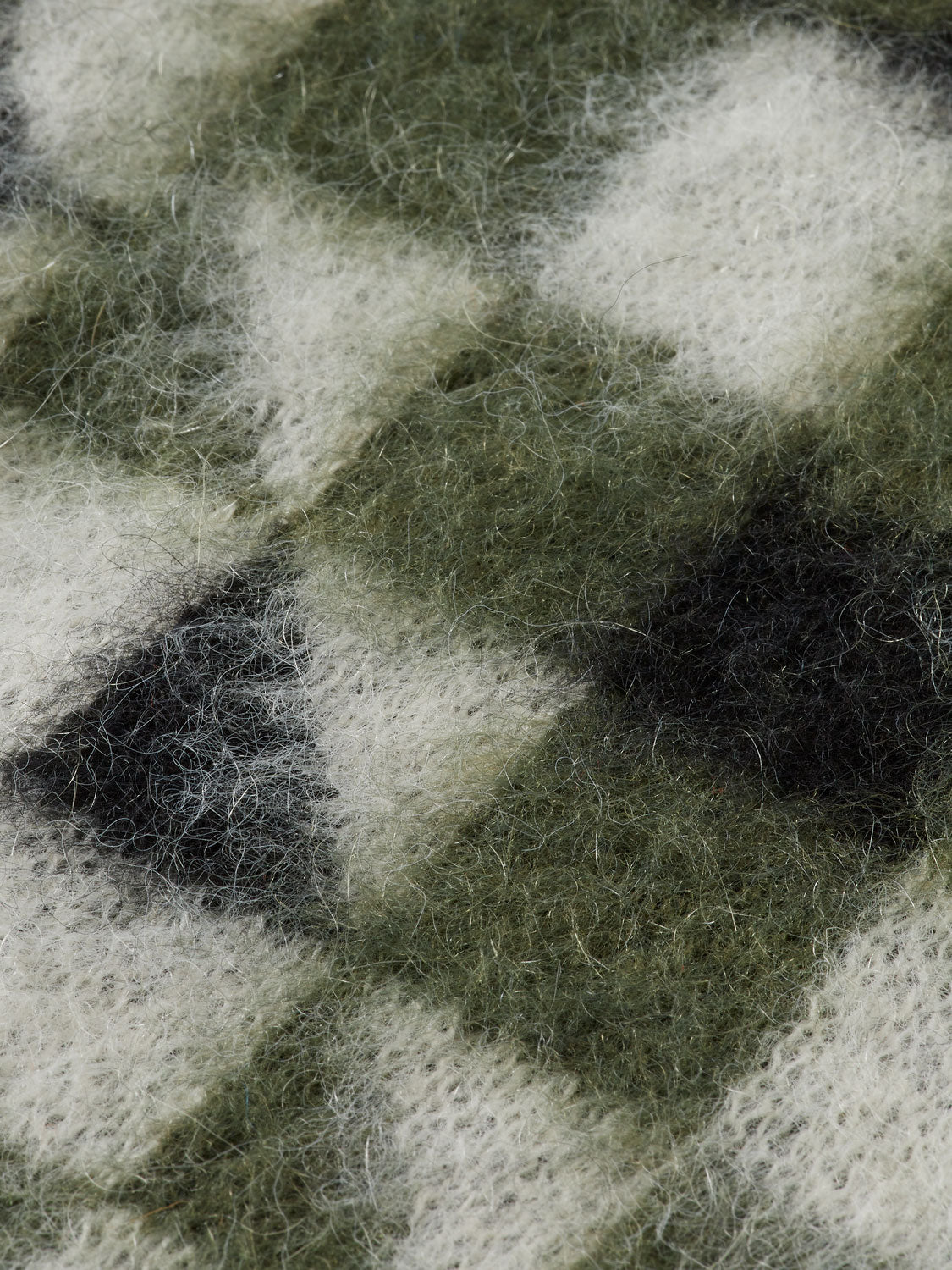 Fuzzy jacquard spencer - Thyme
