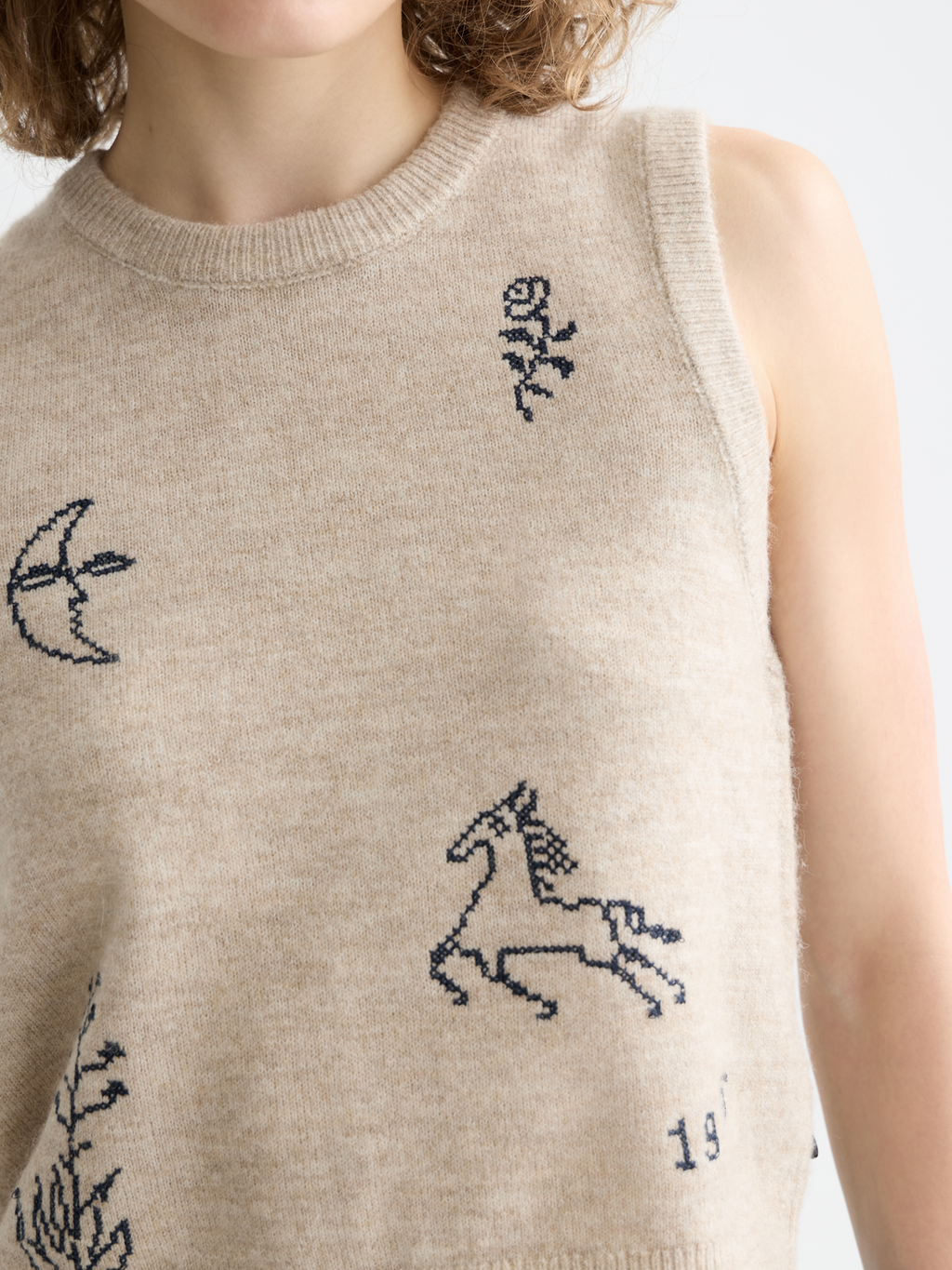 Scotch & Soda - Knitted tank - Oatmeal Melange