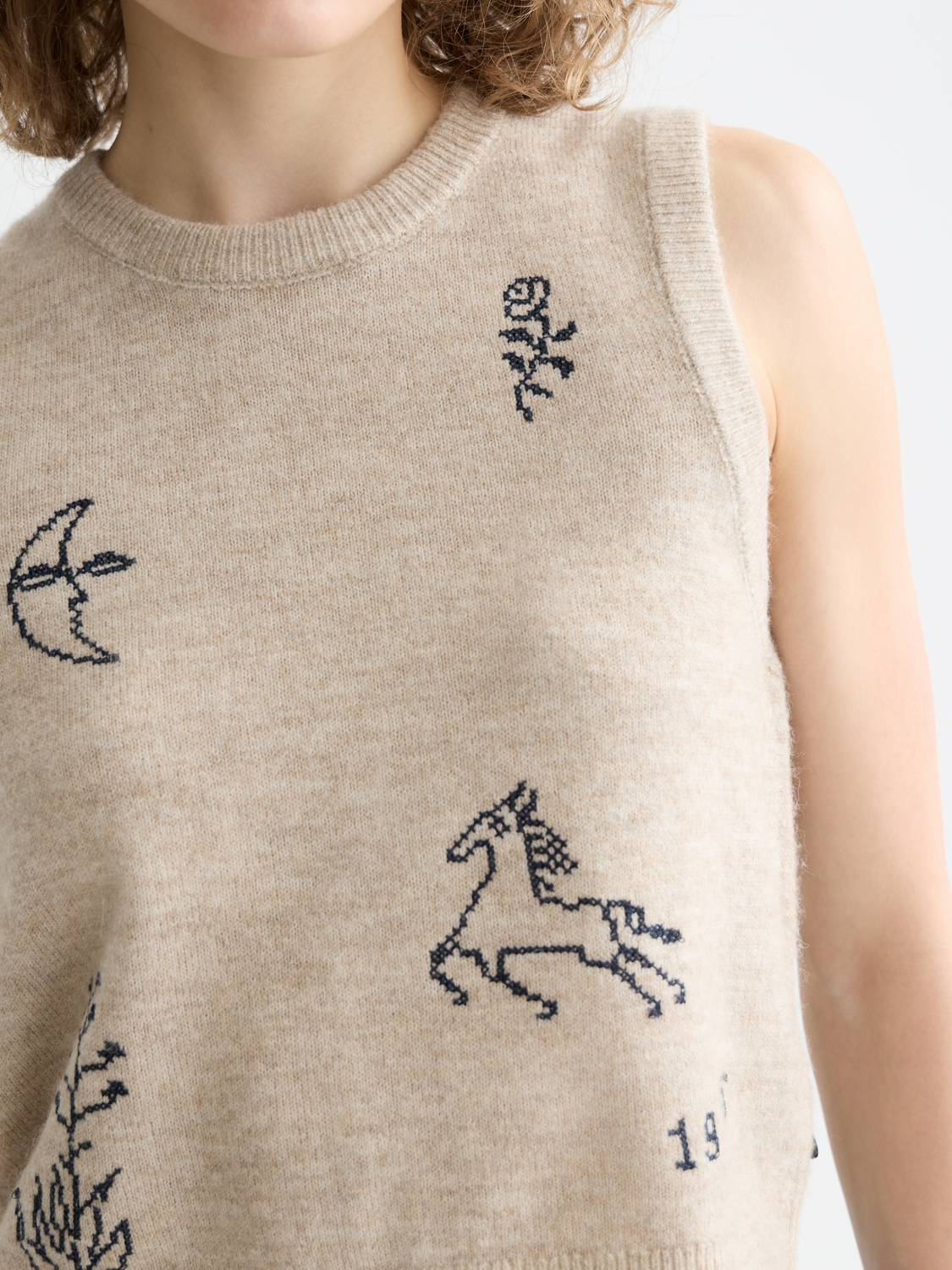 Scotch & Soda - Knitted tank - Oatmeal Melange