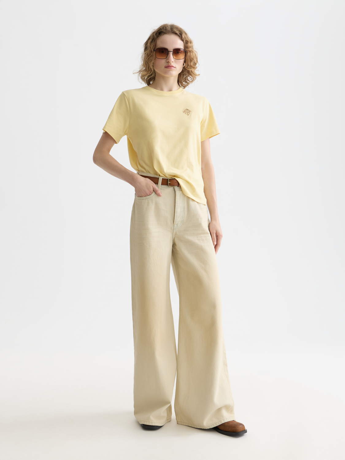 Scotch & Soda - Embroidered t-shirt - Parsnip