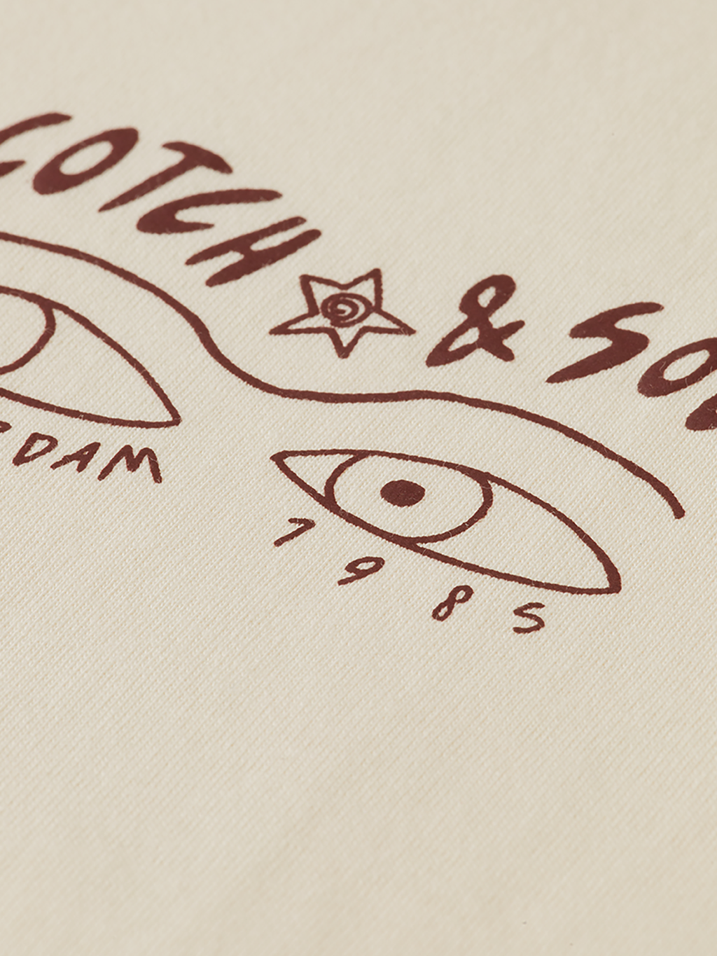 Scotch & Soda - Chest artwork t-shirt - Eggnog