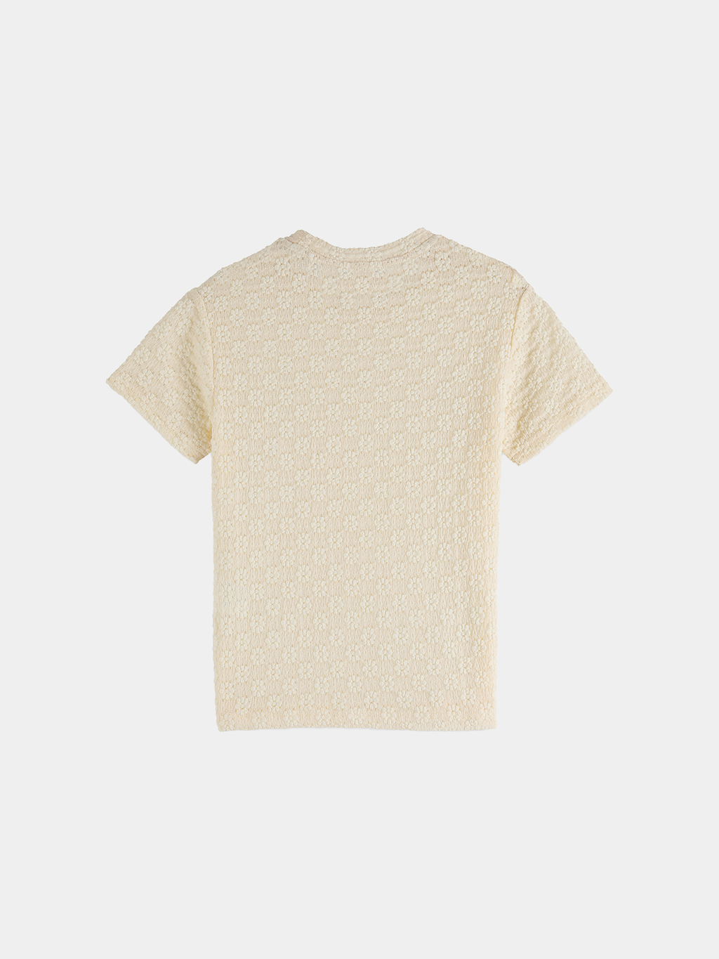 Open structure t-shirt - Eggnog