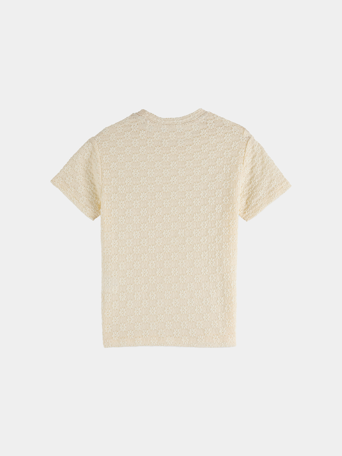 Open structure t-shirt - Eggnog