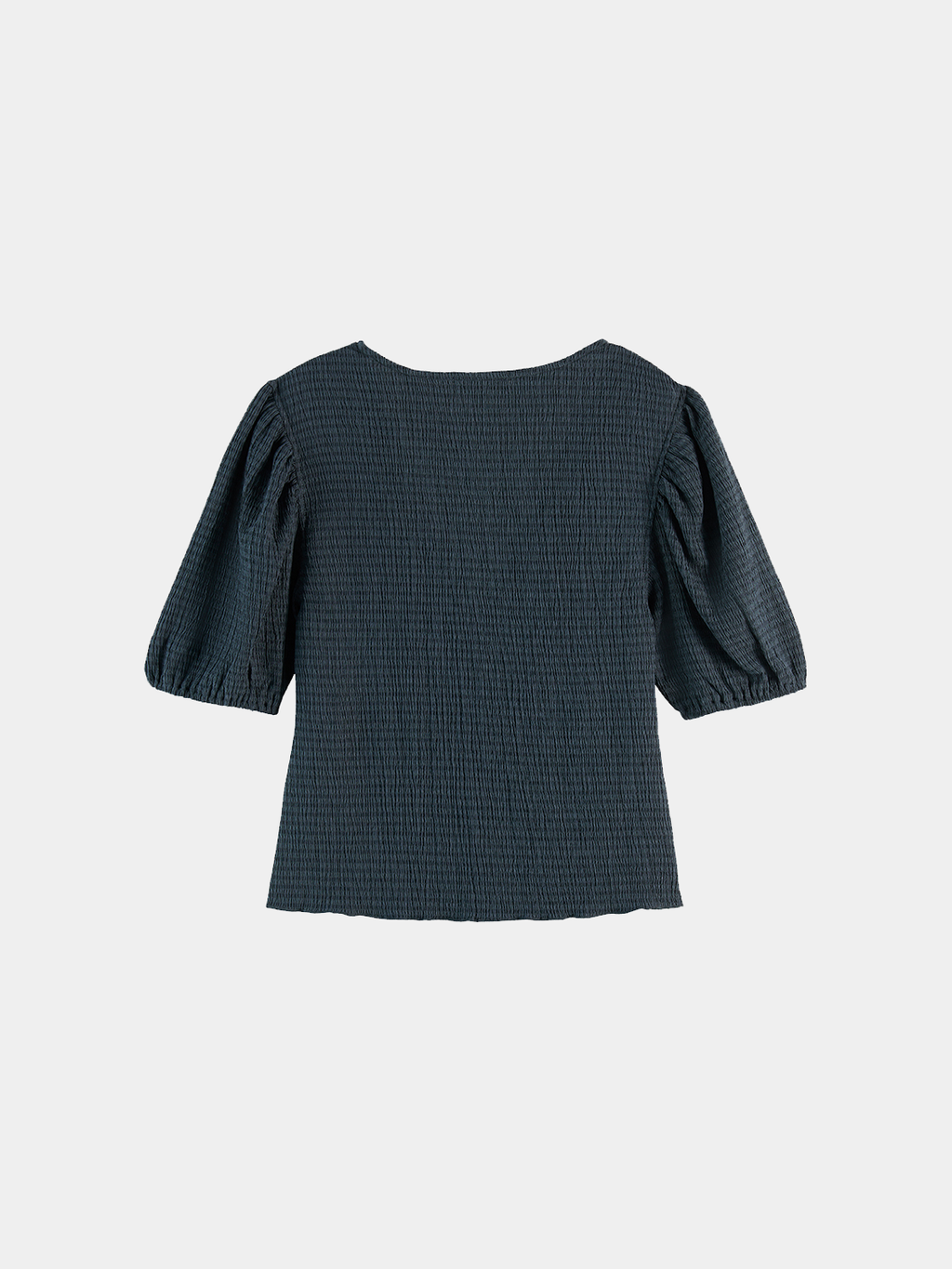 Structured v-neck top - Carbon