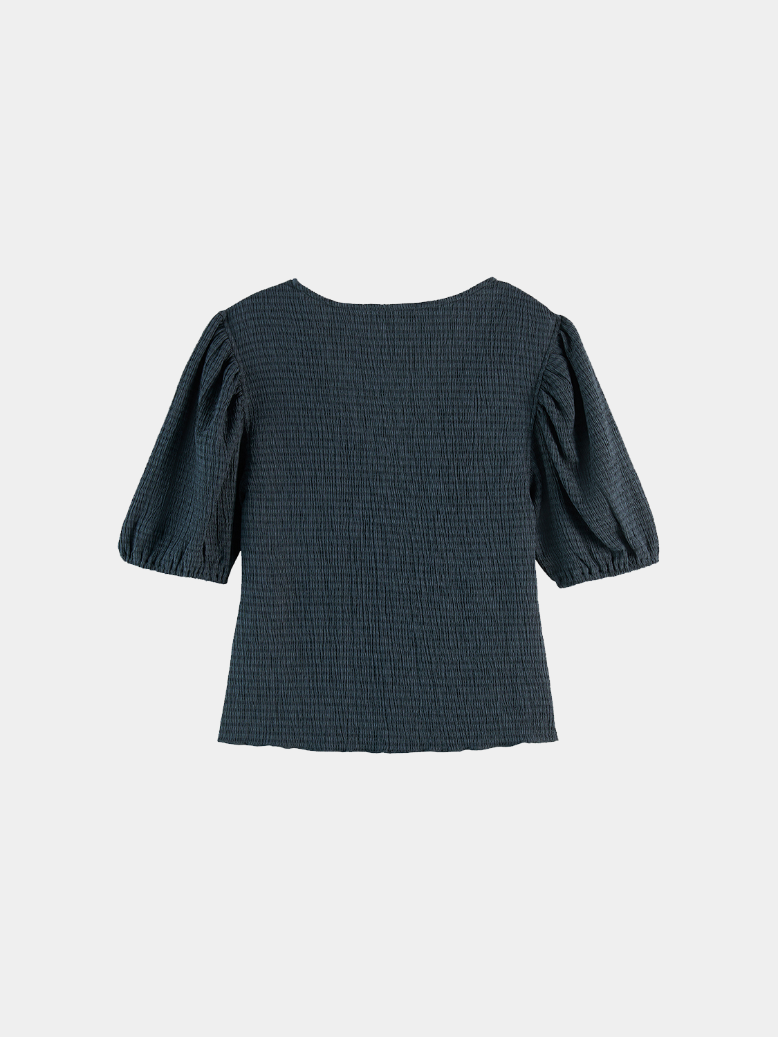 Structured v-neck top - Carbon