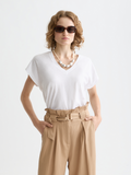 Scotch & Soda - Slub v-neck t-shirt - White