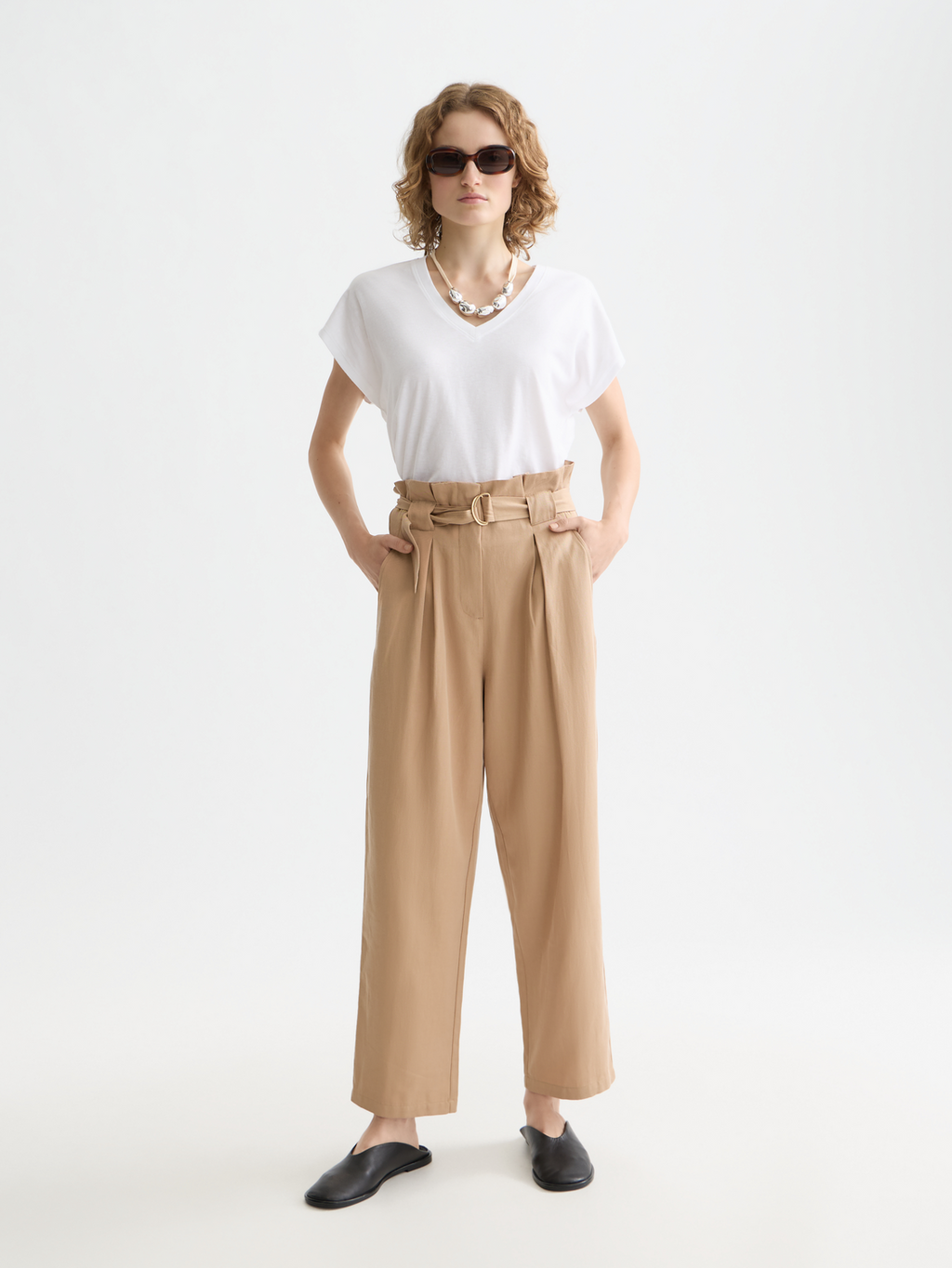 Scotch & Soda - Slub v-neck t-shirt - White