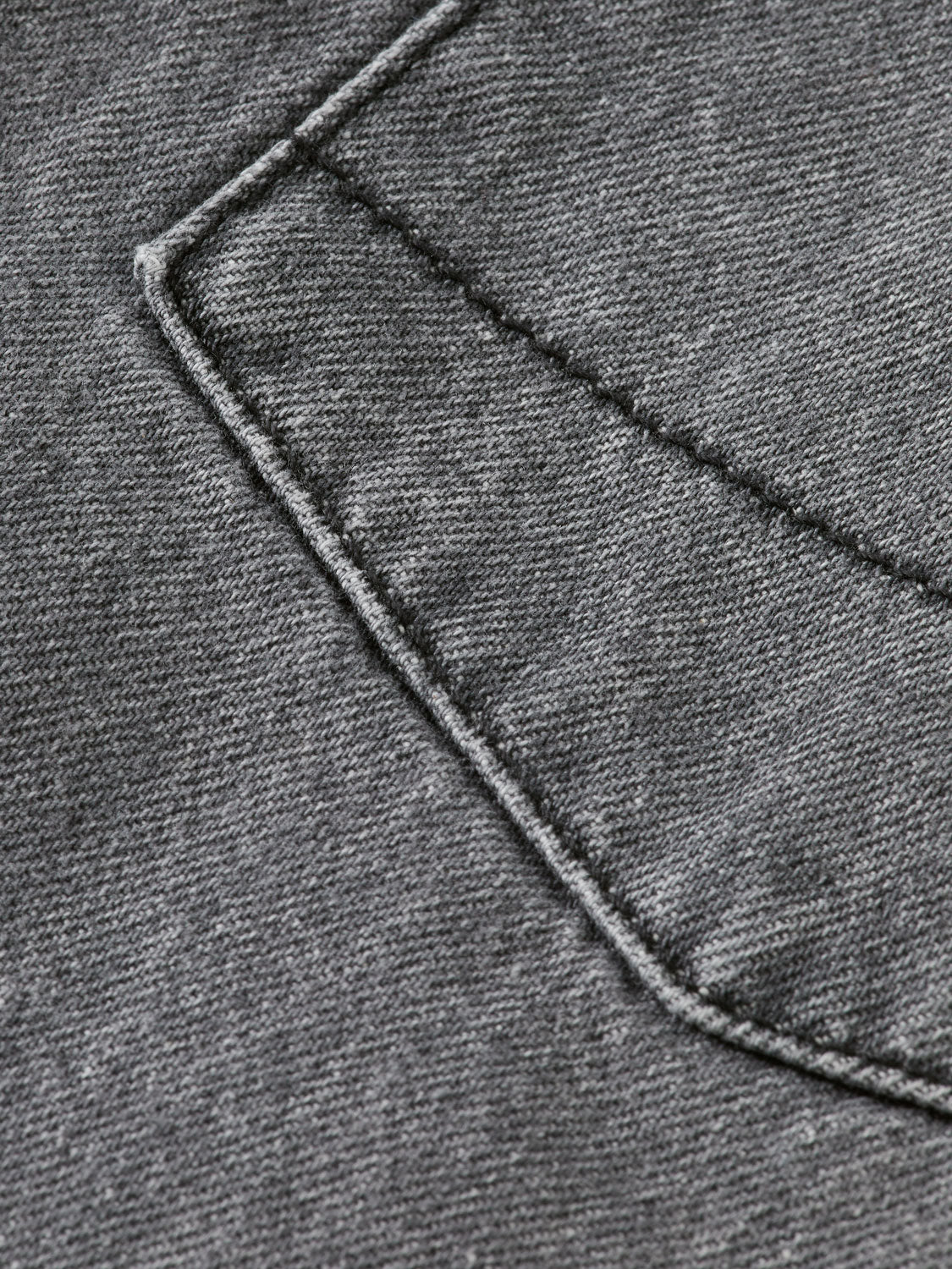 Washed denim overshirt - Black Spark