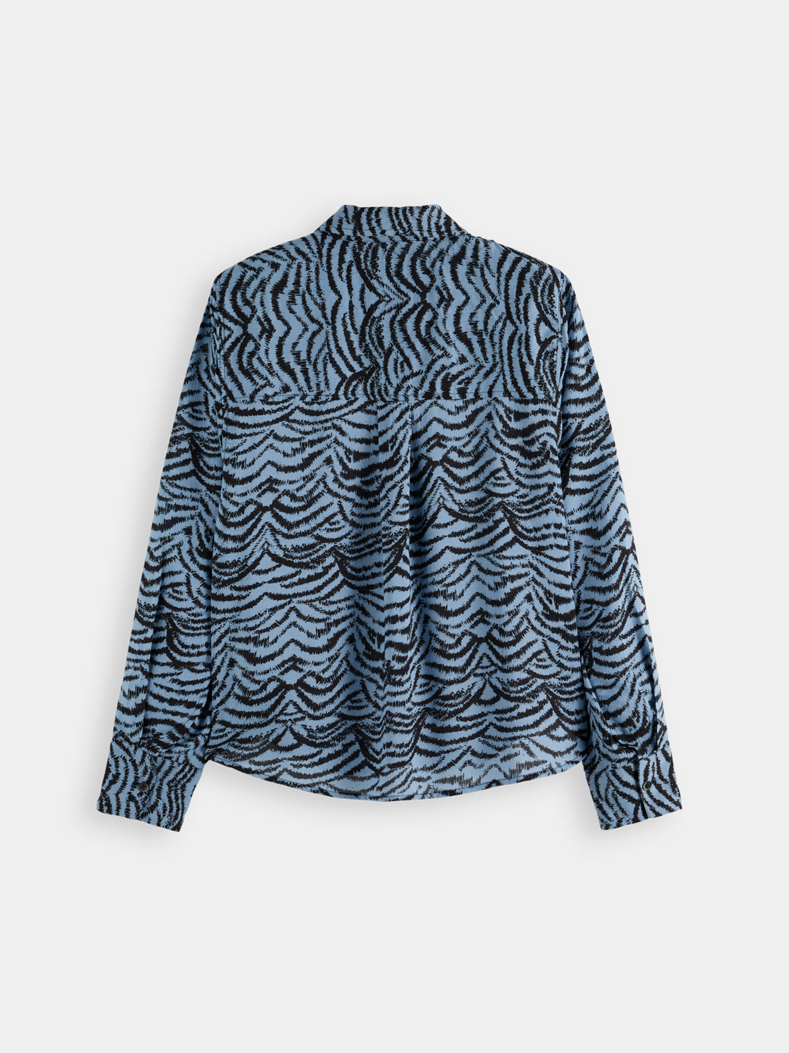 Printed shirt - Ikat Feather Blue