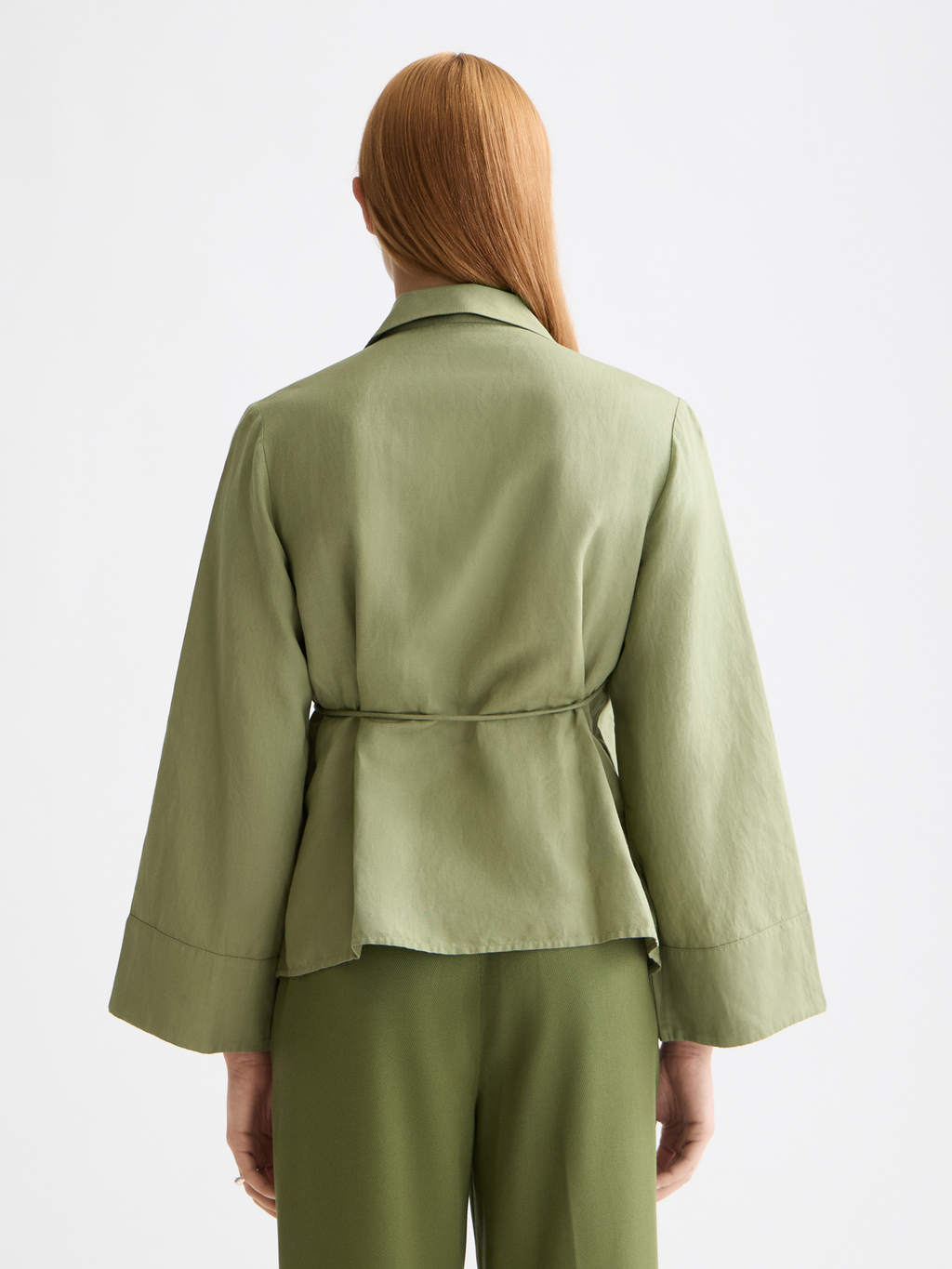 Wrap shirt - Oil Green