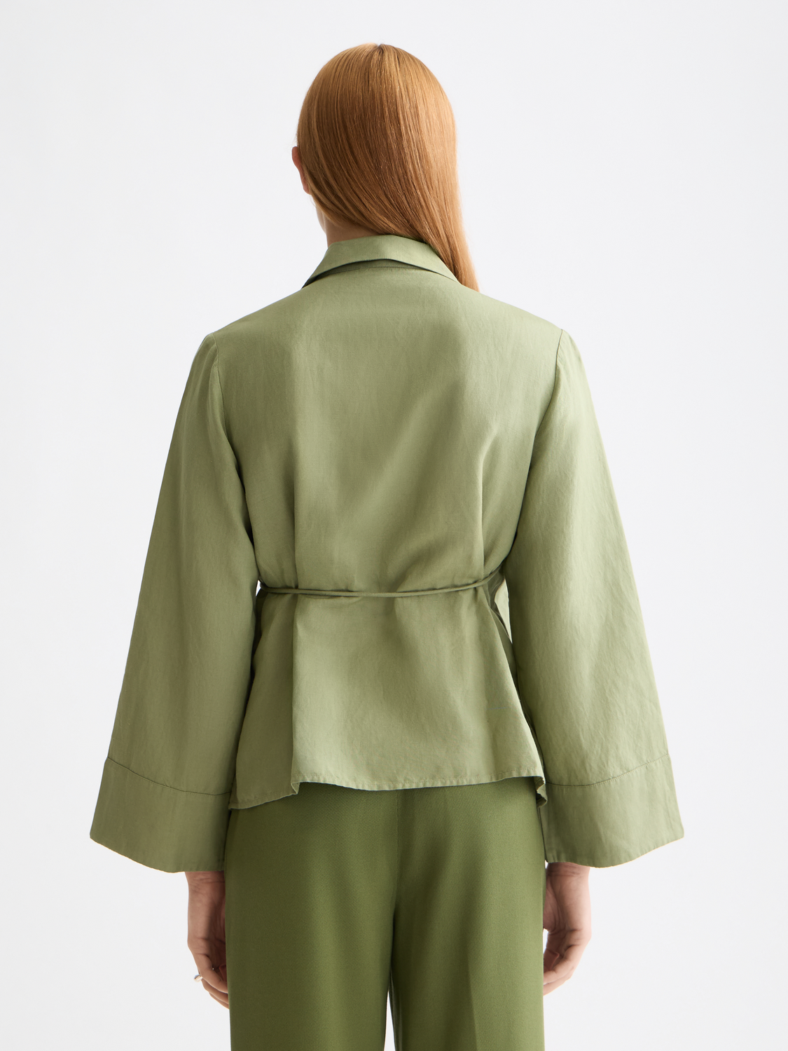 Wrap shirt - Oil Green