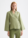 Wrap shirt - Oil Green