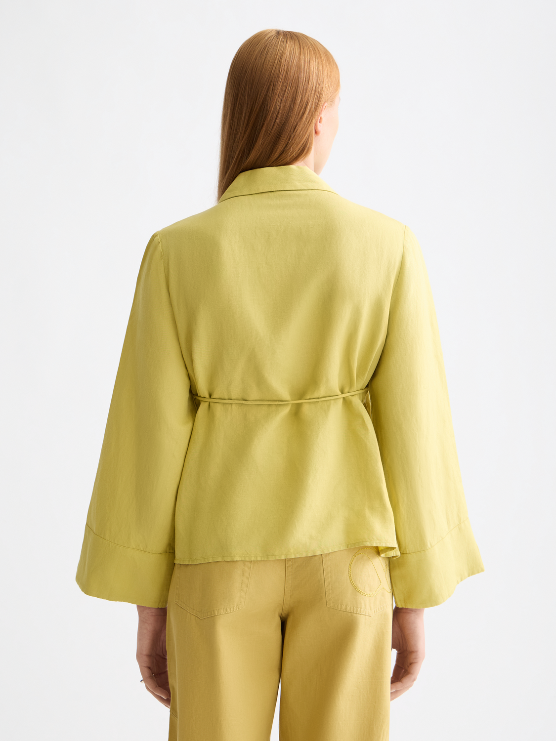 Wrap shirt - Golden Green