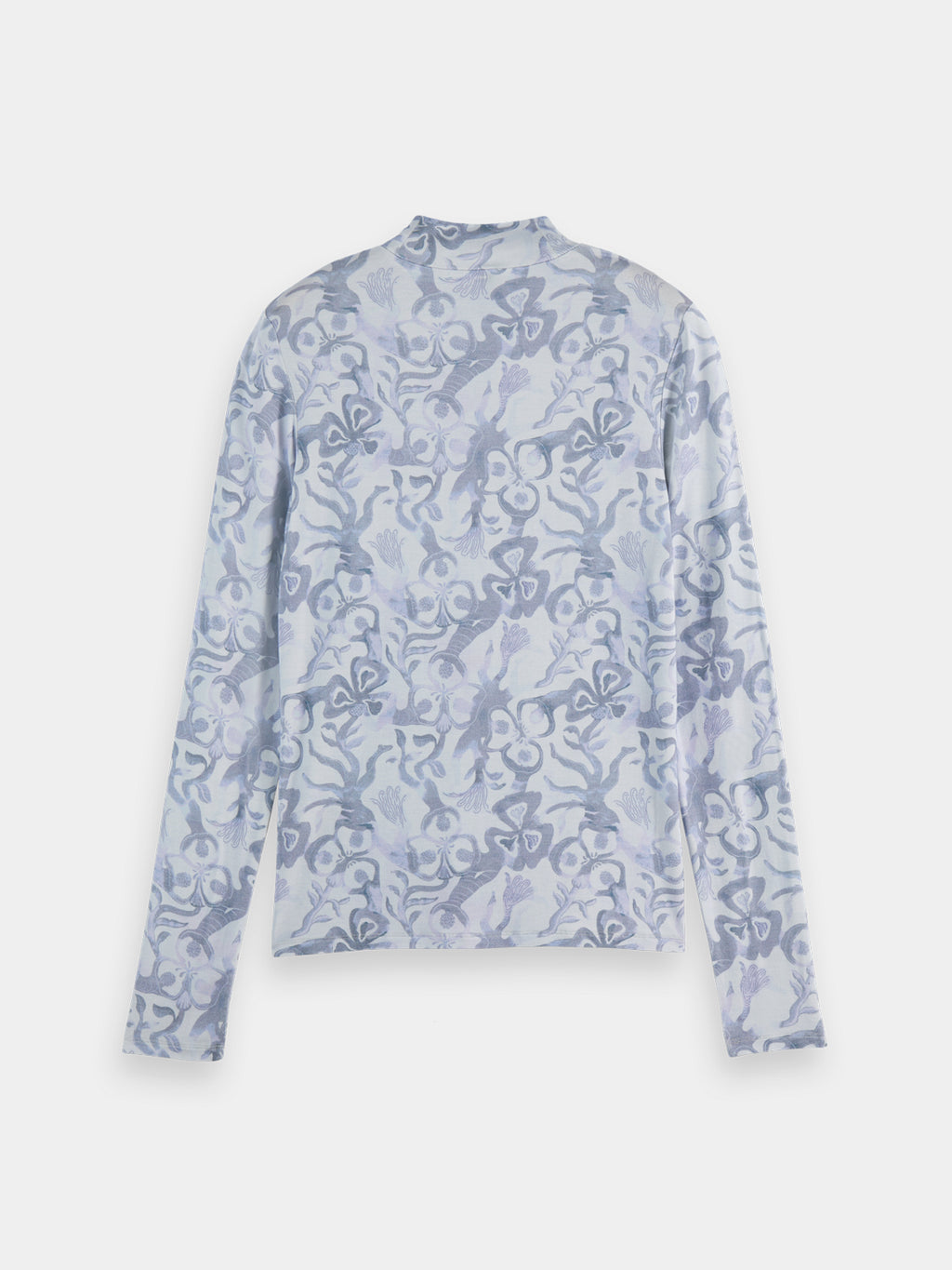 Printed mock neck - Dancer Lavender